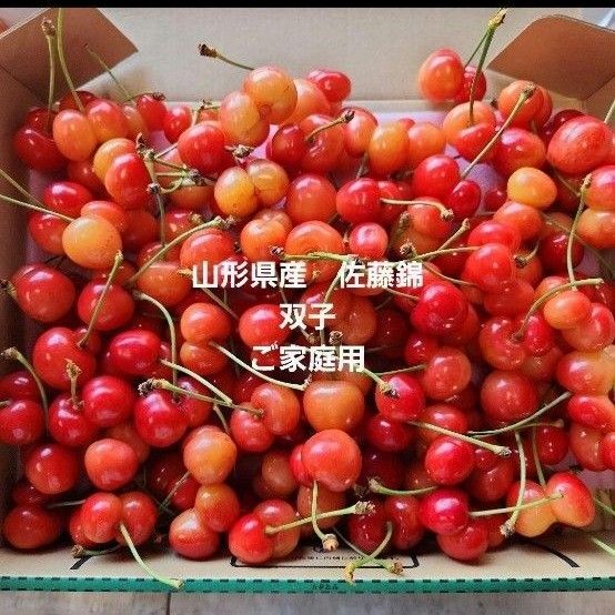 さくらんぼ 佐藤錦 双子 800g ご家庭用