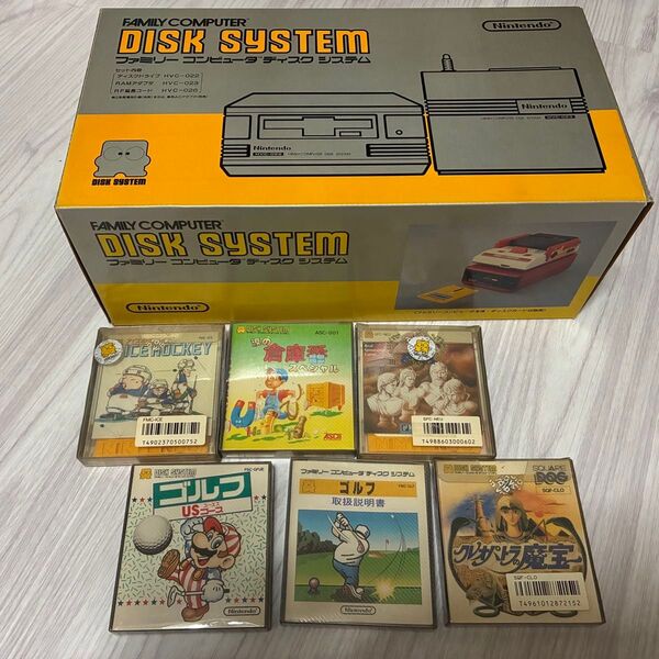 【美品】ファミリーコンピュータ ディスクシステム ファミコン ソフト付きセット FC