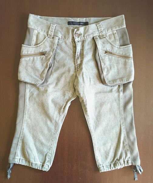 ハーフパンツ パンツ オリーブグリーン色