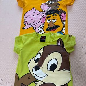 ベビードールTシャツ 2枚セット トイストーリー チップとデール 90サイズ