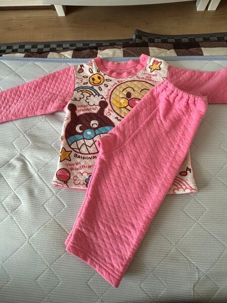 子供服 パジャマ 上下セット ピンク アンパンマン