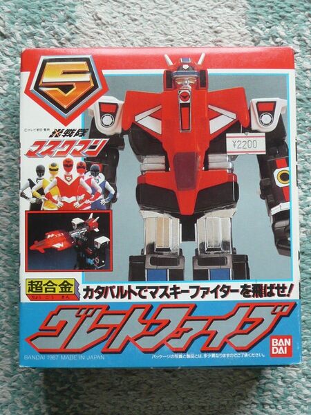 BANDAI☆1987年未使用 光戦隊マスクマン 超合金グレートファイブ