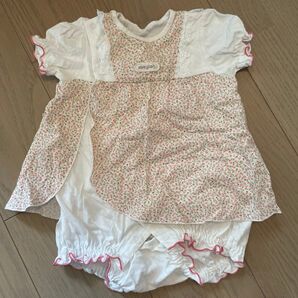 50〜70cmロンパース 女の子 ベビー服 半袖ロンパース