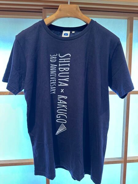 渋谷らくご 3周年記念 Tシャツ ネイビー XL