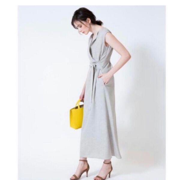 極美品 アルアバイル オックス カシュクール マキシワンピ-ス サイズ1