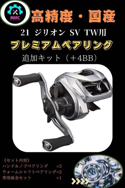 21 ジリオン SV TW プレミアムフルベアリング追加キット オーバーホール カスタム スティーズ ソルティスト アルファス