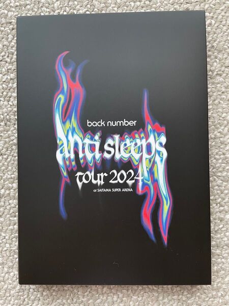 back number anti sleeps tour 2024 at SAITAMA SUPER ARENA 通常盤 3DVD