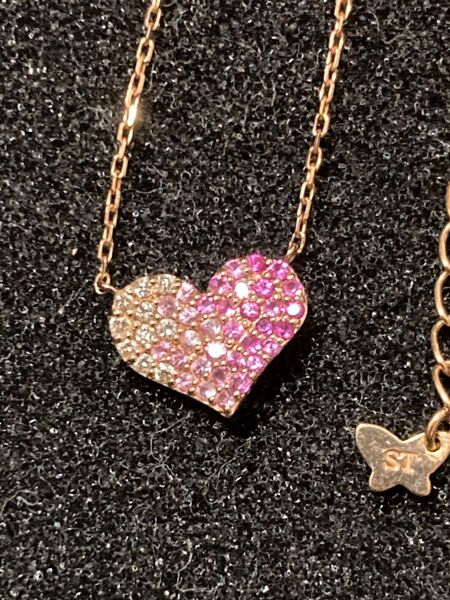 サマンサティアラ K18ピンクサファイア&ダイヤモンド インフィニティハートネックレス 激レア Samantha Tiara
