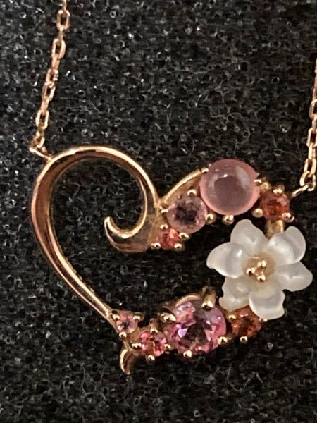 サマンサティアラ K18フラワーレターズ ハートネックレス 大サイズ Samantha Tiara 限定カラー 18金