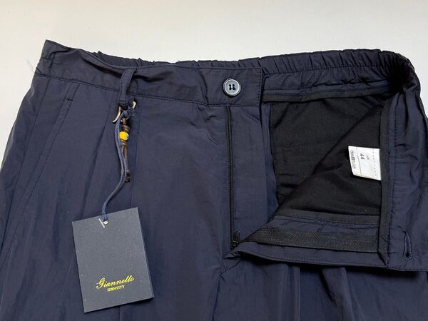 新品未使用 Giannetto ジャンネット ナイロン 2プリーツパンツ ERIK PANTS 446 ビームス取扱 送料込