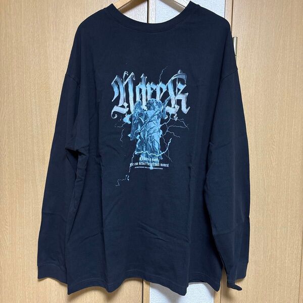 ヘビーコットンヴィンテージライクレトロロゴプリントピグメントTシャツ