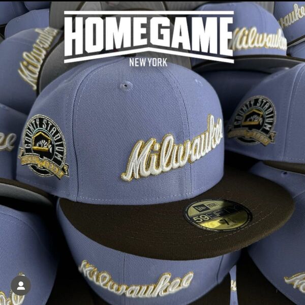 海外別注 新品未使用 59fifty 7 1/2 Milwaukee ニューエラ 59FIFTY