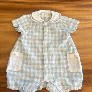 ベビー服 ロンパース ギンガムチェック アカチャンホンポ