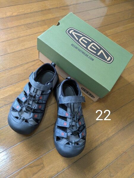 KEEN サンダル 水陸両用 22センチ クーポン 試着のみ レディース キッズ ジュニア ニューポート H2 スポーツ
