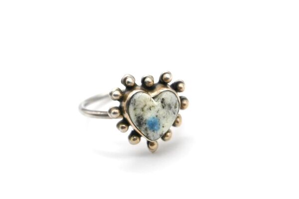 ビジュマム Heart ring k2アズライト 指輪 リング