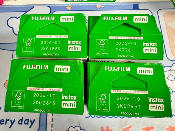 富士フイルム チェキ専用フィルム INSTAX MINI JP2×4箱