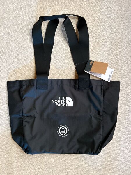 本物 直営店で購入THE NORTH FACE ノースフェイス エコバッグ トートバッグ 黒 アメリカ限定