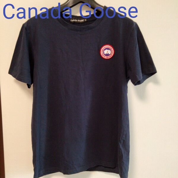 レア CANADA GOOSE Tシャツ ネイビー メンズ S〜Mサイズ