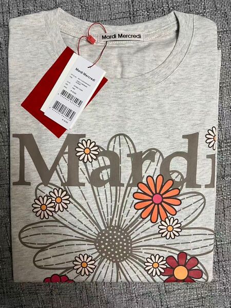新品マルディメクルディ Mardi Mercredi 花柄プリントTシャツ