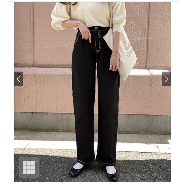 タックワイドパンツ GRL