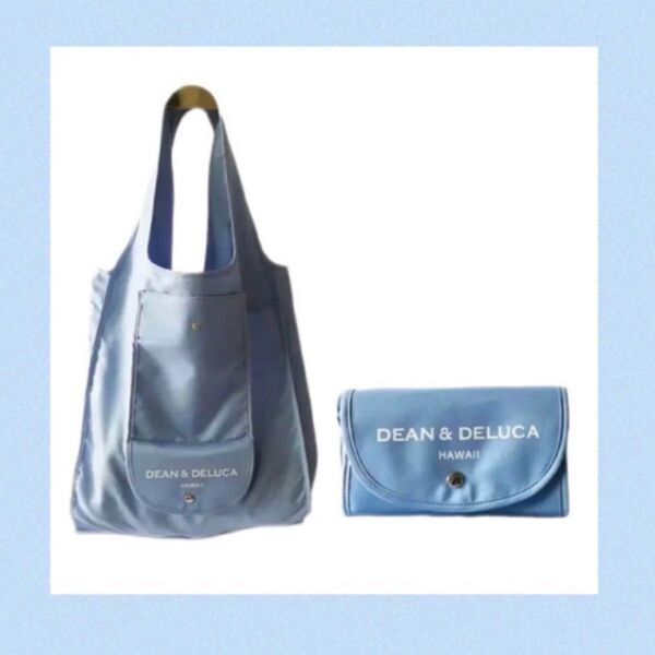 新品 DEAN&DELUCA ディーンアンドデルーカ エコバッグ ライトブルー