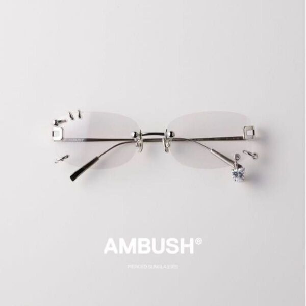 AMBUSH ピアス サングラス pierced sunglass クリア