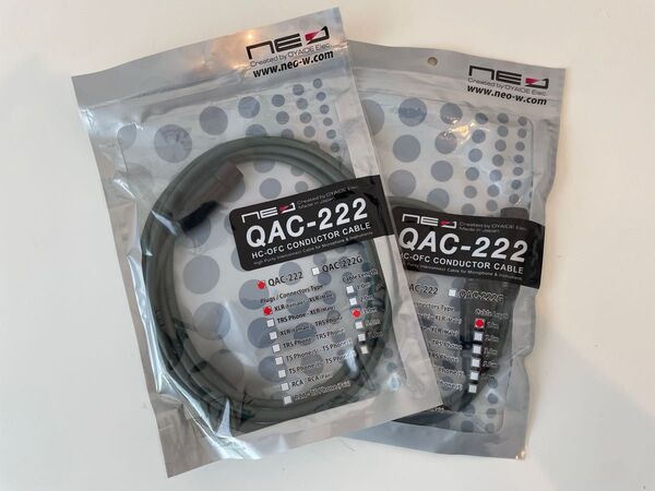 OYAIDE / QAC-222 / XLR-XLR / 1m 3m 2本セット