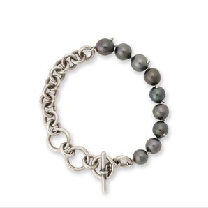 【新品】【三越350周年企画品】Y’s ワイズ ブラックパールコンビブレスレット