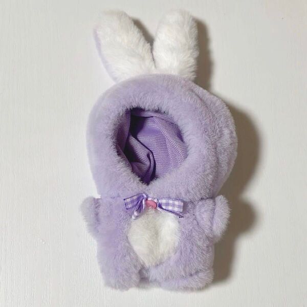 10cm ぬい服 パープル うさぎ