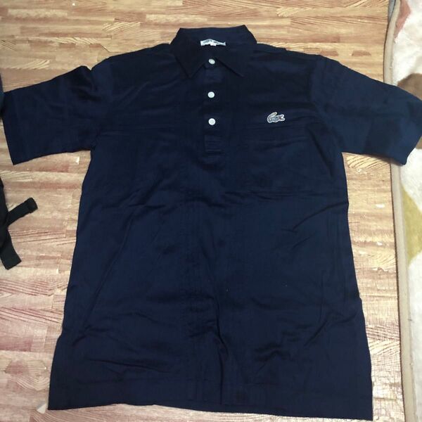 シュミーズラコステ Lacoste ネイビー ポロシャツ 3 文字ワニ 半袖ポロシャツ ラコステ M 紺色