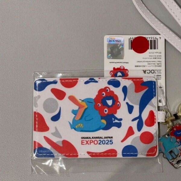 合皮パスケース 大阪万博 2025限定オリジナル 万博記念 ミャクミャク expo ICOCA イコちゃん Osaka イコカ