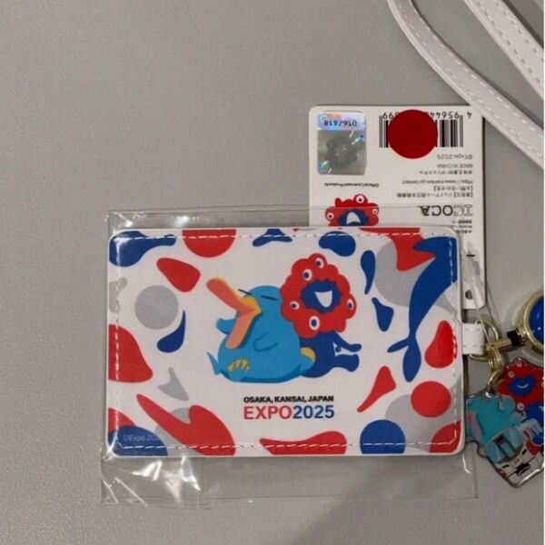 合皮パスケース 大阪万博 2025限定オリジナル 万博記念 ミャクミャク expo ICOCA イコちゃん Osaka イコカ