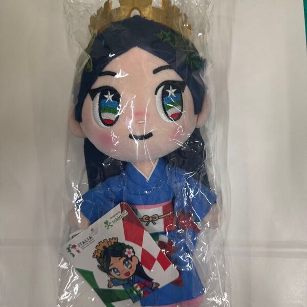 新品未開封 万博限定 イタリア館公式マスコット イタリアちゃん ぬいぐるみ大 イタリアパビリオン 関西大阪万博 エキスポ