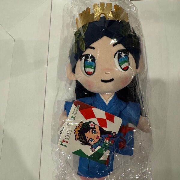 新品未開封 万博限定 イタリア館公式マスコット イタリアちゃん ぬいぐるみ大 イタリアパビリオン 関西大阪万博 エキスポ