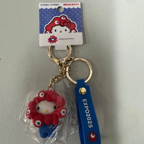 ミャクミャク 関西大阪万博 立体マスコット サンリオ コラボ ハローキティ キティちゃんキーホルダー ストラップ EXPO2025