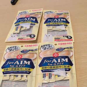 CIAO フォーエイム ちゅ〜るタイプ 腎臓の健康維持に配慮 4袋セット
