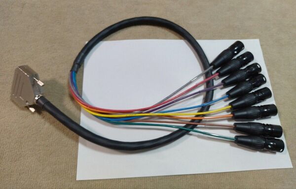 BELDEN 1512C ベルデン 8ch D-Sub25→XLRコネクター ( MOGAMI 2932 DB25 dsub25