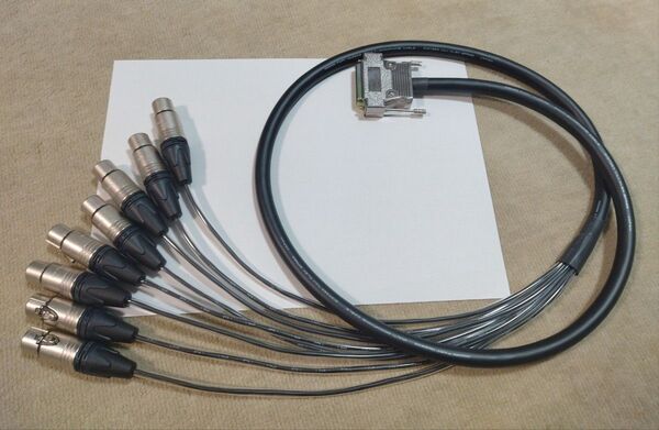 MOGAMI 2932 モガミ 8ch マルチケーブル D-Sub25→XLRコネクター メス 1.5m DB25 dsub25
