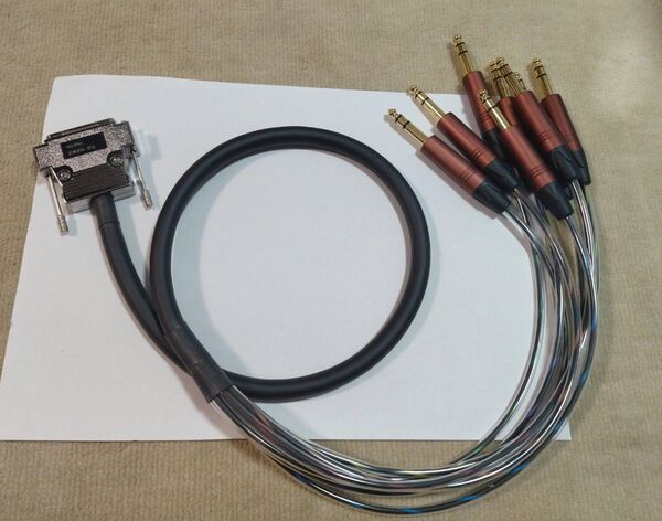 CANARE MS202-8P カナレ 8ch D-Sub25→TRSコネクター MOGAMI 2932 DB25 dsub25
