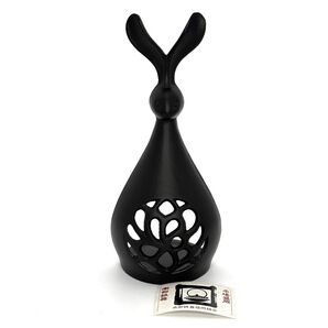 ■南部鉄器■ 岩鋳 うさぎのキャンドルスタンド/未使用品