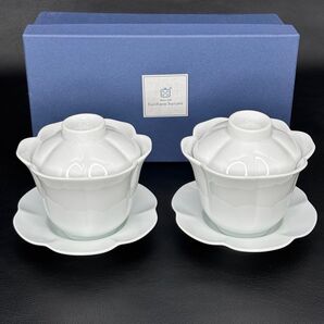 ■栗原はるみ■ 輪花ティータイム ペアセット/未使用品 カップ ソーサー プレート