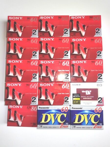 SONY ミニDVカセット 2DVM60R3 DVM80R3 2DVM63HD Panasonic DVC DVM60