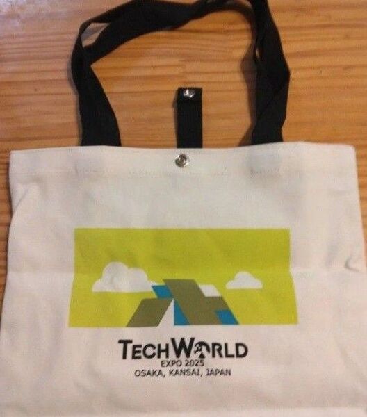 TECH WORLD EXPO 2025 トートバッグ 台湾 からし色