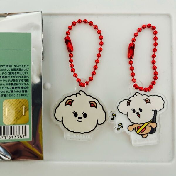【バムグッ】プルバトゥ アクリルキーリング キーホルダー カプセルトイ ボムギュ TXT