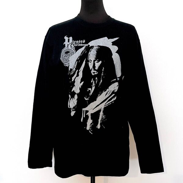 パイレーツオブカリビアン ディズニー 長袖Tシャツジョニーデップ ジャック・スパロウ ムービーT 男女兼用