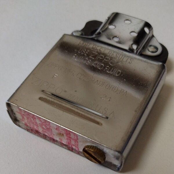 ZIPPO INSIDE UNIT REGULAR SILVER ジッポー 純正インサイドユニット 中身 交換用 シルバーインナー