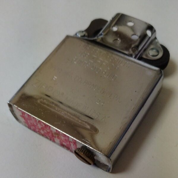 ZIPPO INSIDE UNIT 純正インサイドユニット 中身 ジッポライター 交換用パーツ 部品 シルバーインナー 銀色タンク