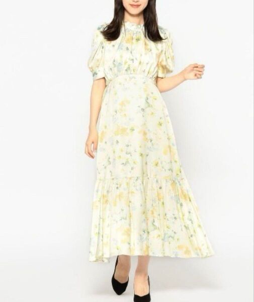 Mサイズ MISCH MASCH ミッシュマッシュ 花柄 ワンピース ドレス パーティ フェミニン