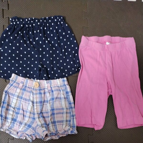 ショートパンツ セット 女の子 キッズ 半ズボン 短パン