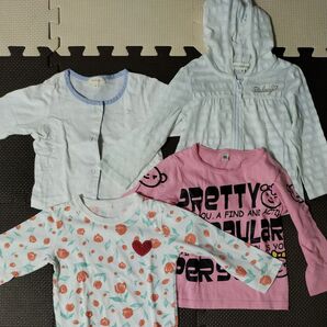 女の子 90 トップス パーカー セット 訳アリ 洗いがえ